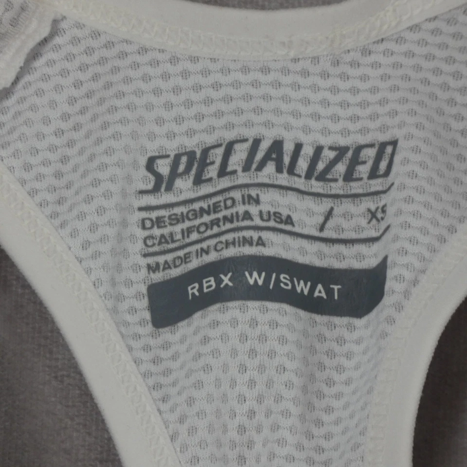 Specialized Cycling Bib Short Womens XS White RBX Shorty Short Swat Padded - Image 3 of 4