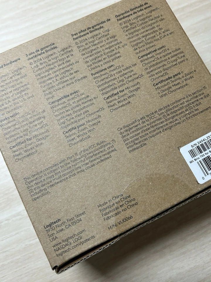 Logitech MX Brio Ultra HD 4K Collaboration & Streaming Webcam 1080p Graphite New - Image 2 of 4