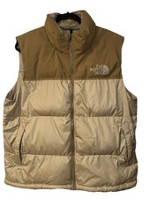 The North Face Women’s XL 600 Fill Down Puffer Vest Gilet Beige Brown –Insulated