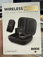 Rode Wireless Micro Microphone Kit - USB-C, Black- NEW & SEALED!