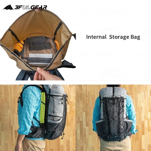 3F UL GEAR QiDian Pro UL 46+10L Backpack Outdoor Climbing Bag Camping Hiking ... - Picture 4 of 7