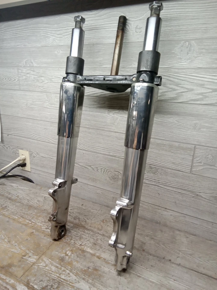 Harley-Davidson Tour Glide 1987 87 horquillas delanteras deslizadores de pierna derecha izquierda DL-687 Foto 3 de 4