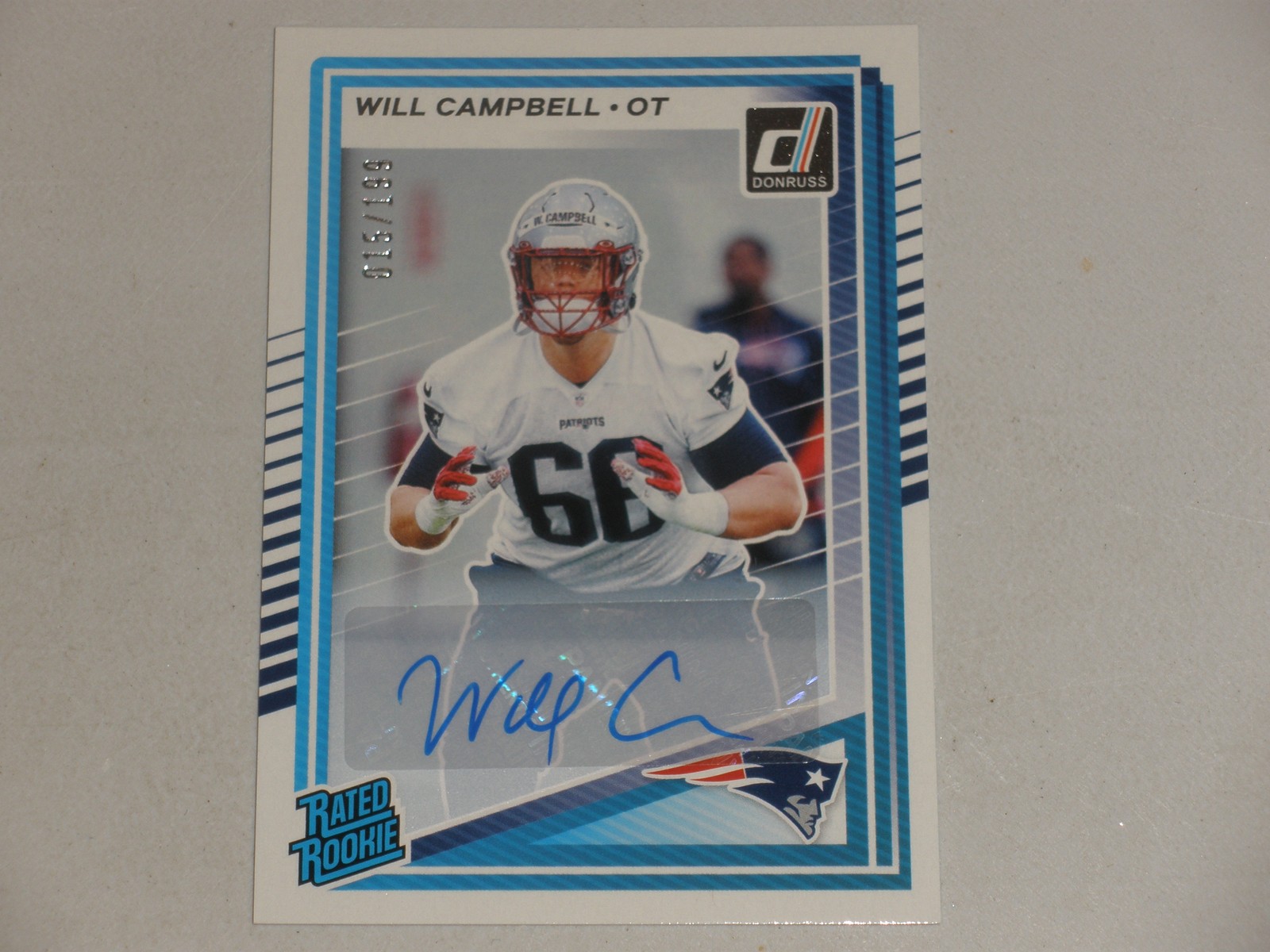 2025 Donruss Rated Rookie Autograph Auto #345 Will Campbell 015/199 RC