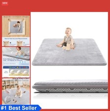 Thick Baby Play Mat Floor 50x50 Memory Foam Tummy Time Non-Slip Crawling Pad