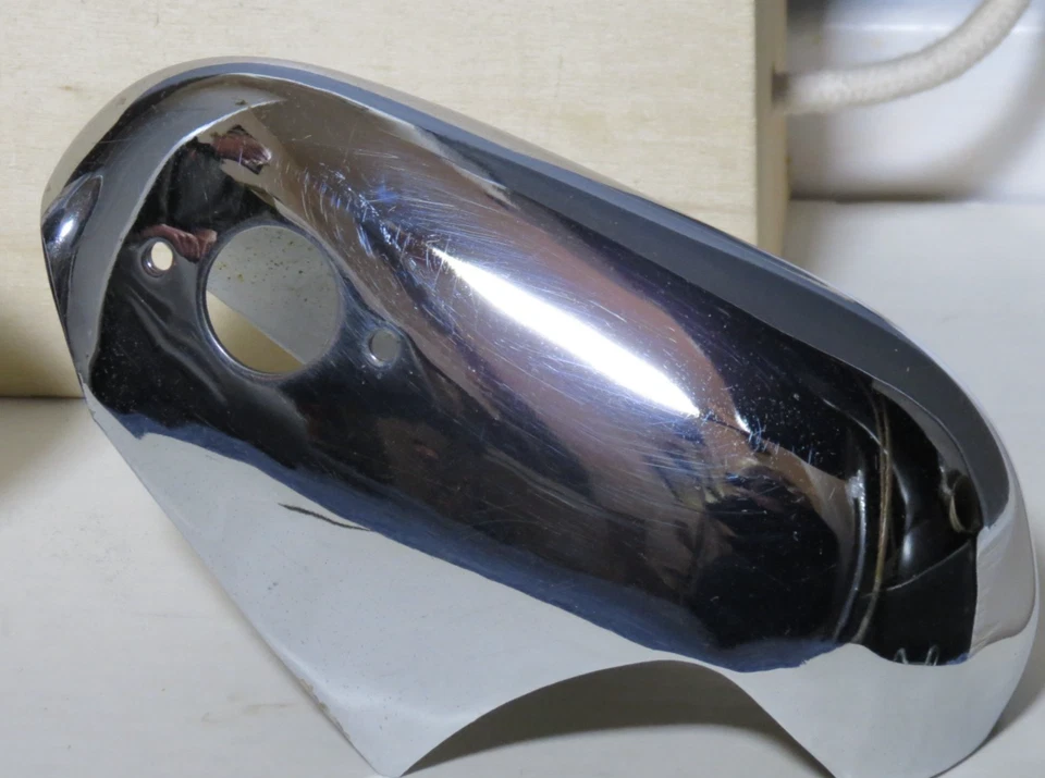 MGB GT REAR OVER RIDER DRIVERS SIDE GOOD CONDITION CHROME NICE - Image 4 of 4