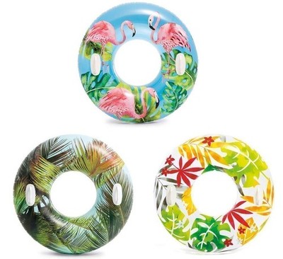 Intex Inflatable Transparent Pool Tubes | Pool Floats for Kids and Adults |...