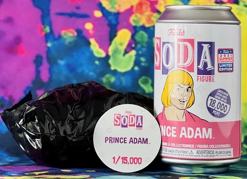 Prince Adam 2021 FunkOn Exclusive Non-Chase Masters of the Universe Funko Soda!