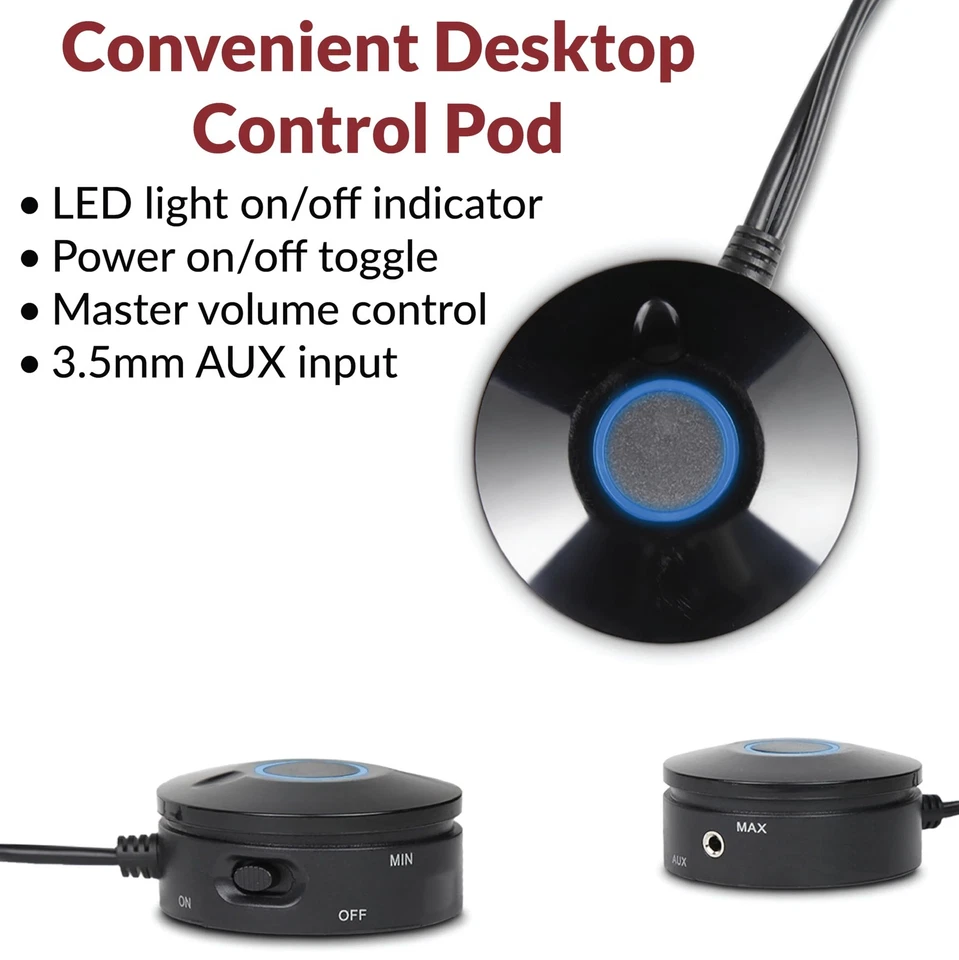 CA-3610 2.1 Multimedia Speaker System with Subwoofer, Perfect Computer Speake... - Image 3 of 4