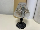Vintage Coca Cola Glass Shade Tealight Candle Holder Lamp 8" 7/6/25 C