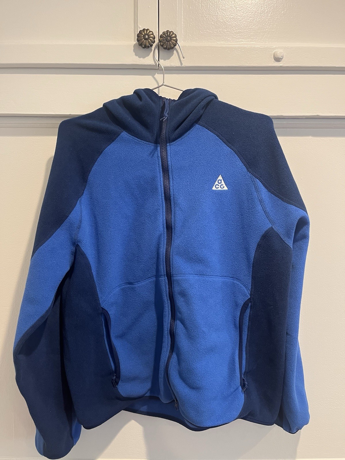 Nike ACG Men's Hoodie Jacket Wolf Tree Polartec Therma Fleece, Size M