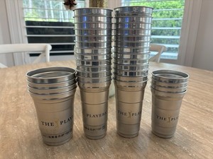 TPC Sawgrass THE PLAYERS GOLF Souvenir Aluminum Metal lot 34 Cups 16, 12, 10 oz