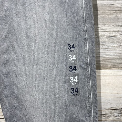 Gap Vintage Slim Sky High Rise Ankle Jeans Women’s 34 / 18R Gray Denim Raw Hem - Picture 4 of 9