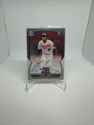 Omari Daniel  Auto   2023 Bowman Chrome  Base 1st Prospect RC Auto CPA-OD  Twins