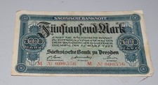 Sächsische Banknote 5000 Mark 1923 - Sächsische Bank zu Dresden