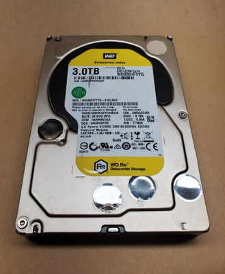3TB Western Digital Re WD3001FYYG SAS 32MB Cache Internal Hard Drive | Tested