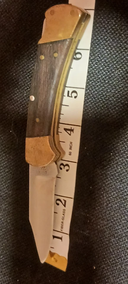 Buck 112 Lockback (3 latón 1 clavija de plata) 1972 72-74-80 todavía investigando  Foto 3 de 4