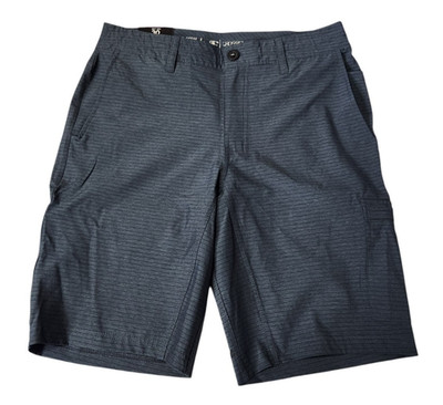Oneill Mens 30 Crossover Hybrid Shorts Bathing Suit Swimwear Blue Belted Striped