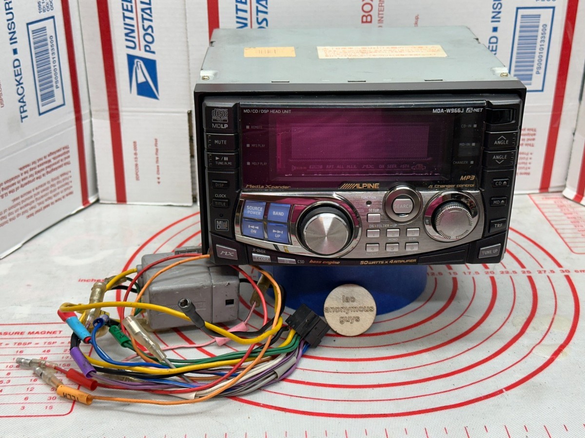 ALPINE # MDA-W966J JDM CD/MD/DSP MDLP BT Ai-NET Vintage Old School