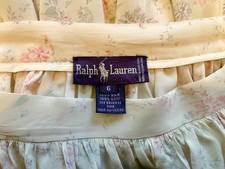 RALPH LAUREN Purple Label 100 Silk Skirt Pleated Vintage Floral Print 6 NTSF