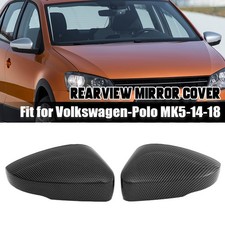 2x Spiegelkappen Außenspiegel Für VW Polo 6R/6C 2009 2010-2017 Carbonfaser-Stil
