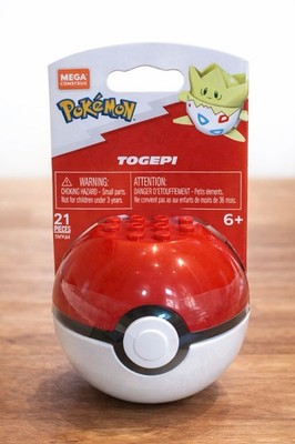Pokémon Mega Construx Togepi Poké Ball Set Sealed 21 Pcs Buildable Figure