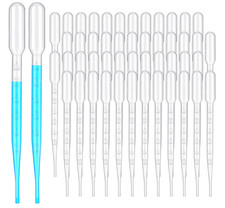 1000 Pcs 3 ml Plastic Transfer Pipettes Disposable Graduated Pipettes for ...