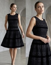 Oscar De La Renta Black Dress. Made In Italy