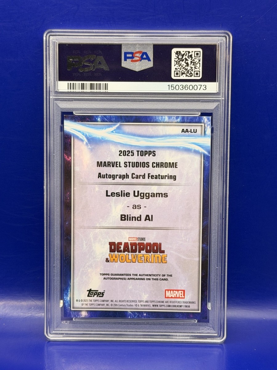 ウルヴァリン マーベル マスターピース アーティストプルーフ /25 レア 2025 Topps Chrome Marvel Studios “Blind Al” Leslie Uggams Auto PSA