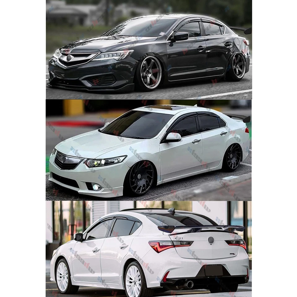 Спойлер на задний багажник 55 дюймов для седана Acura TSX крыло гоночный профессиональный стиль УГЛЕРОДНОЕ ВОЛОКНО - Изображение 3 из 4