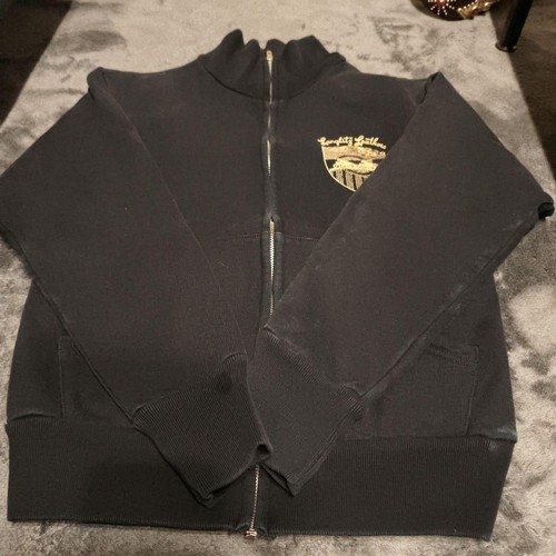 Langlitz, Langlitz Leathers 60th Anniversary Zip-Up Sweatshirt, Black, XS