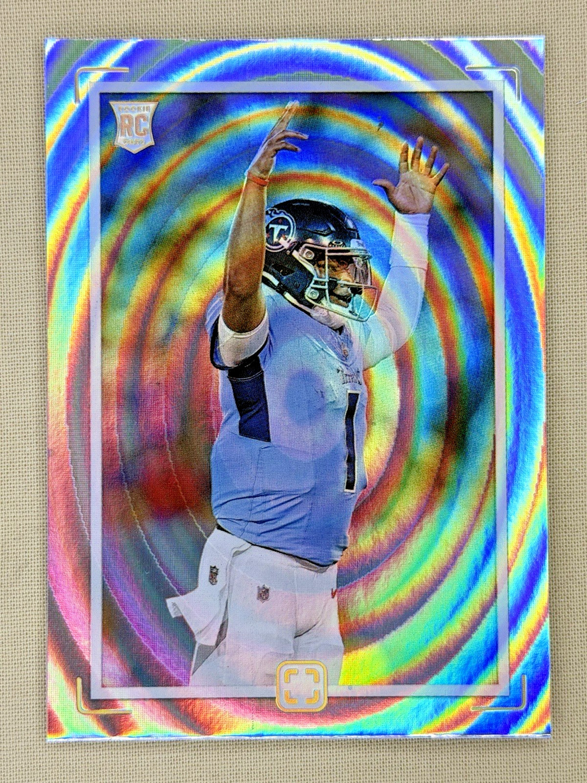 2025 Panini Photogenic Cam Ward RC FLEX Tennessee Titans #5 SSP