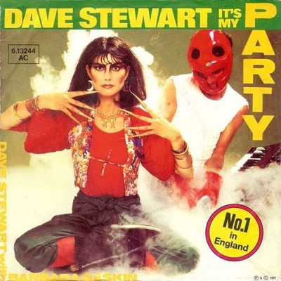 Dave Stewart With Barbara Gaskin* - It's My Party 7'' Single RP Vinyl Electron 10