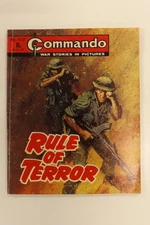 COMMANDO COMIC WAR STORIES IN PICTURES No.1112 RULE OF TERROR 1977 GN4570