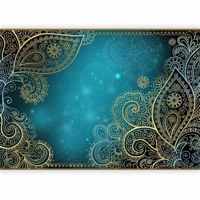 Fototapete Vlies Tapete XXL Wandtapete 3D Effekt orientalisches Muster Ornament