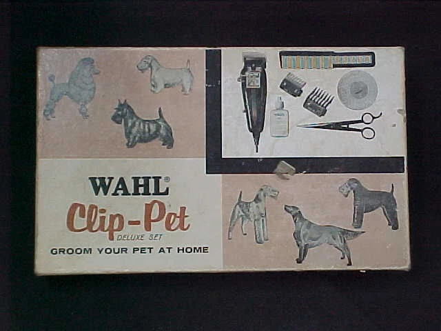 New RARE Vtg Wahl Clip Pet Small Animal Electric Clippers 9260 Dog Grooming Set