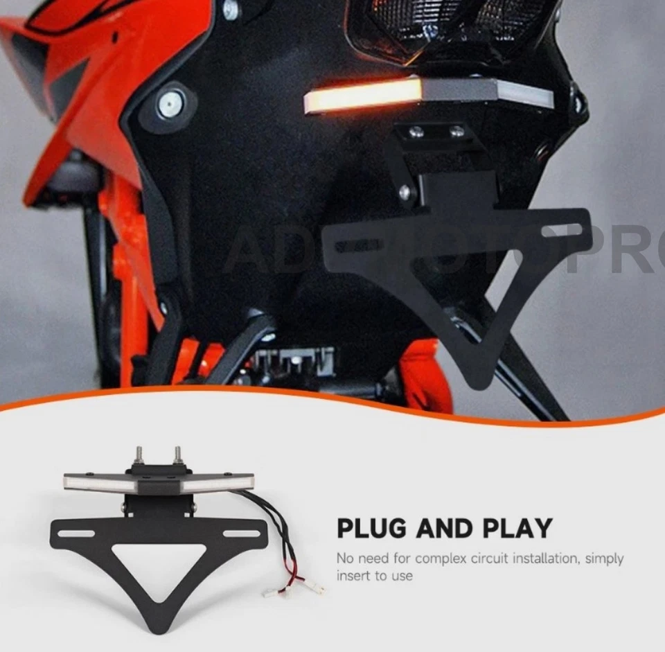 Soporte de matrícula trasero Super Duke R 2025 luces LED para KTM 1290 Super Duke R Foto 3 de 4