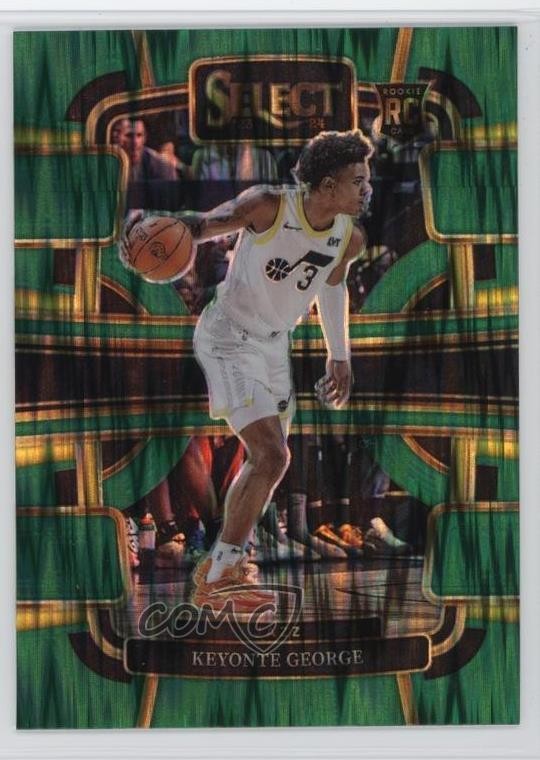 2023-24 Panini Select Concourse Green Shock Prizm Keyonte George #75 6o3