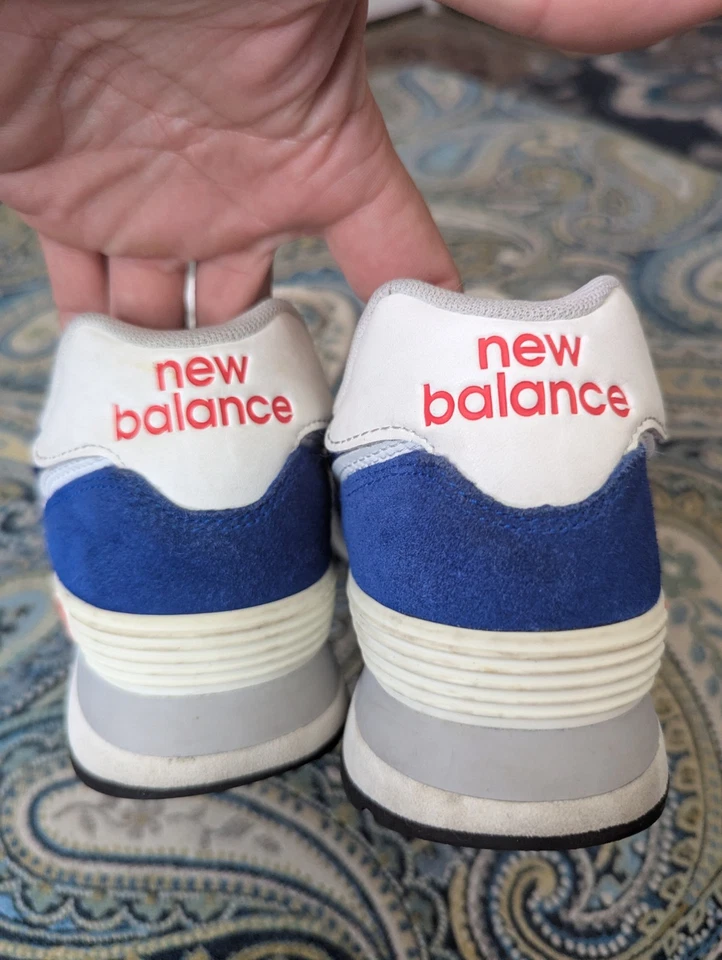 New Balance 574 синий белый красный мужской 8 - Изображение 4 из 4