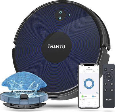 Robot Vacuum and Mop Combo, 100Min Runtime, App&Voice Control, Ultra-Thin, Tangl