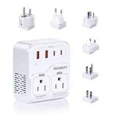 2000W Voltage Converter US to Europe for Hair Dryers, 7-in-1 220V to 110V Con...