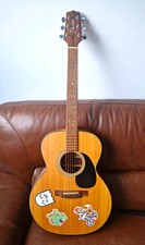 Takamine 6-String Dreadnought Acoustic Guitar Right-Handed Natural, Gig Bag Capo