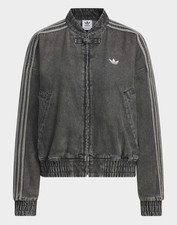 adidas Denim China Collar Track Top Women's Lifestyle Jacket AsiaFit NWT JY8274