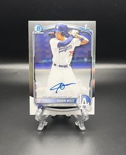 2025 BOWMAN DRAFT CHROME RC BASE AUTO AIDAN WEST LOS ANGELES DODGERS CPA-AWE