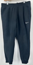 Nike Blue Tag Fleece Cotton Blend Sweatpants Black Men s Size XL