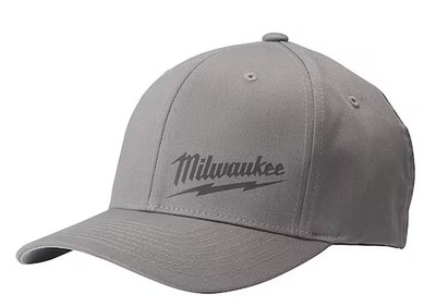 Milwaukee Large/Extra Large Gray Fitted Hat
