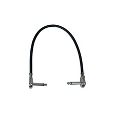 1 Foot Patch Cable with Pancake Connectors Black - On-Stage