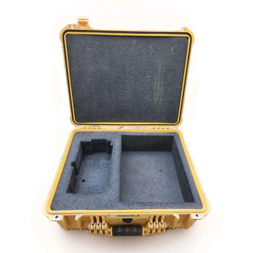 Trimmark Yellow Hard Case with Foam Insert for Surveying Equipment