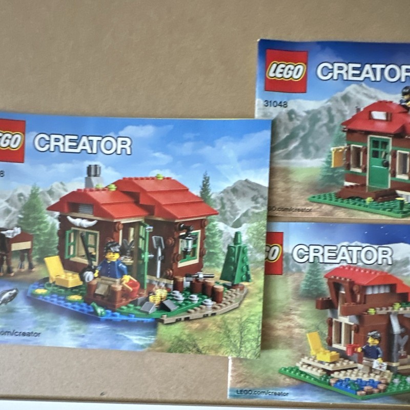 LEGO Creator Lakeside Lodge 31048 Illustrated English Manual Booklet