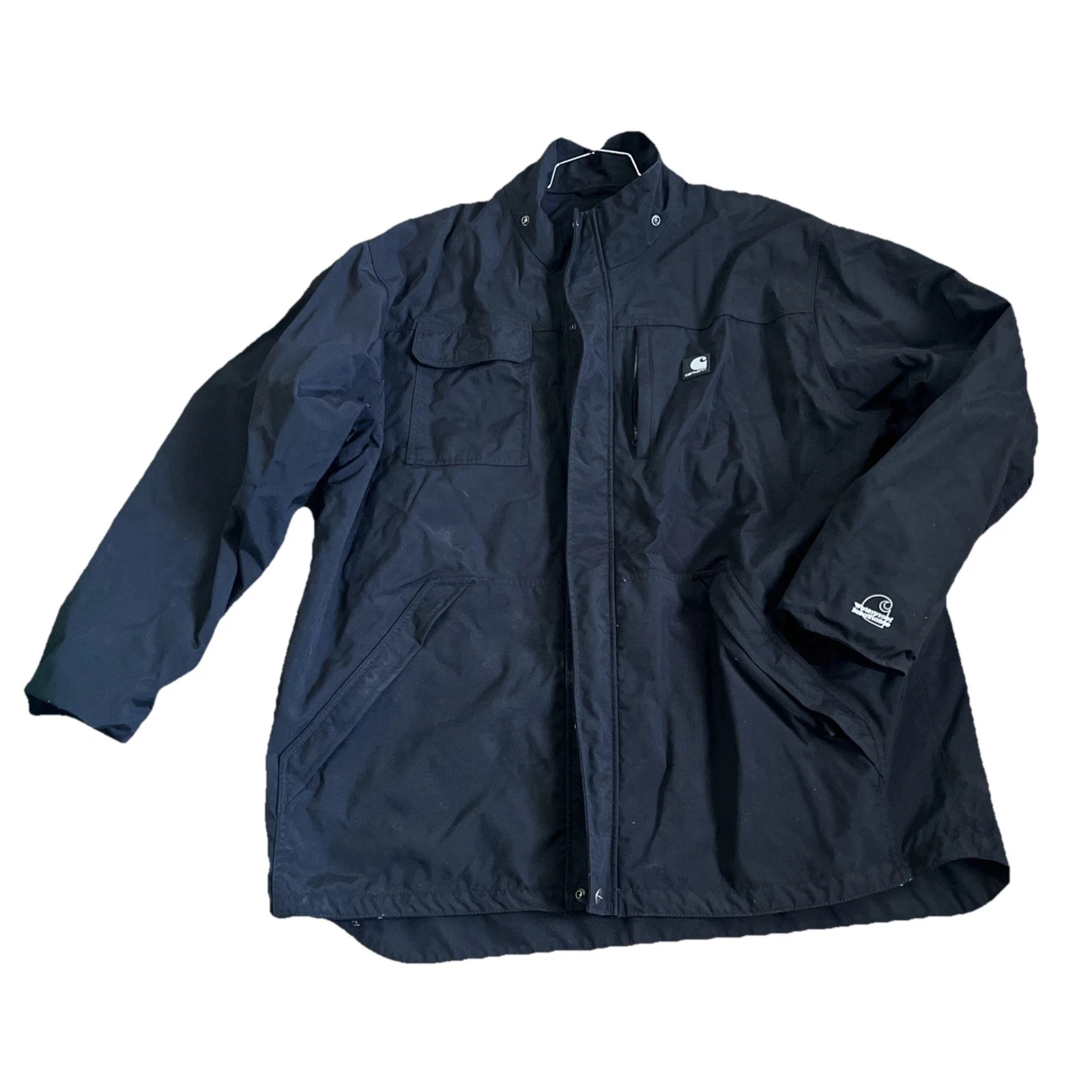 Carhartt Storm Defender Shoreline Jacket Mens Black Waterproof J162 Full Zip