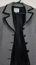 Collections For Le Suit Woman's Black & White Long Sleeve Size 8 Lined Jacket